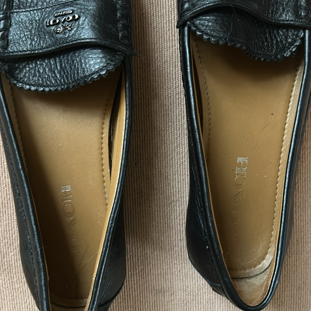 COACH - Black Leather Loafers - almost like new - Picture 2 of 6